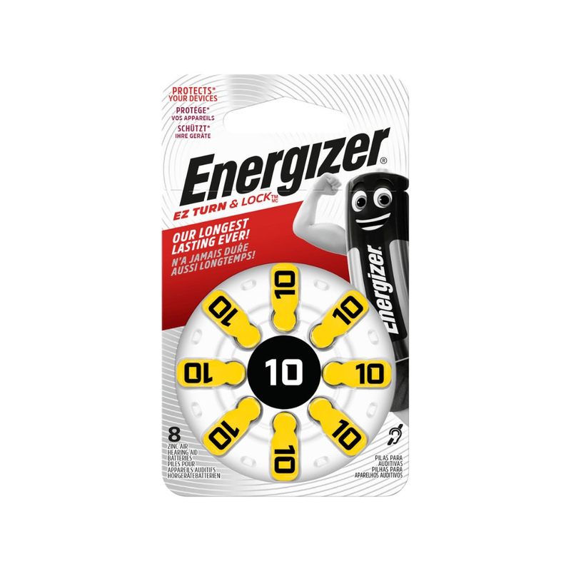 Levně Baterie do naslouchadel Energizer 10 DP 8 ks