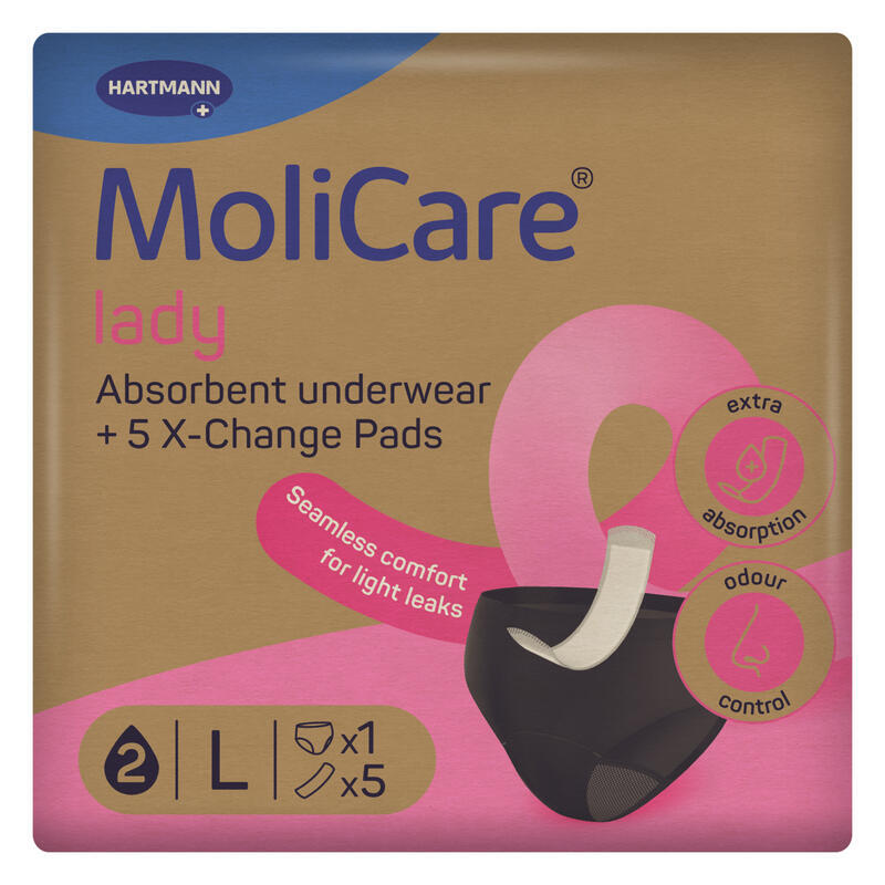 Levně Absorbční prádlo Molicare LADY 1 ks + vložky X-Change 5 ks L