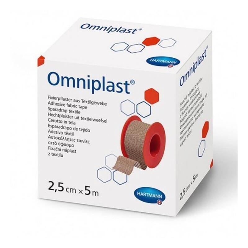 Levně Náplast fixační OMNIPLAST textilní 2,5 cm x 5 m