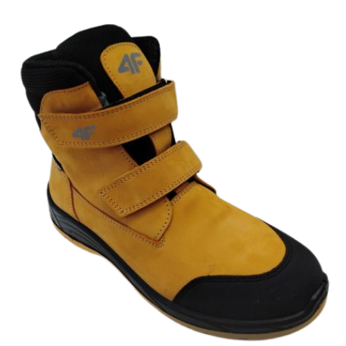 Levně Dětská zimní obuv 4F Junior beige, KTR béžová 32 chlapci