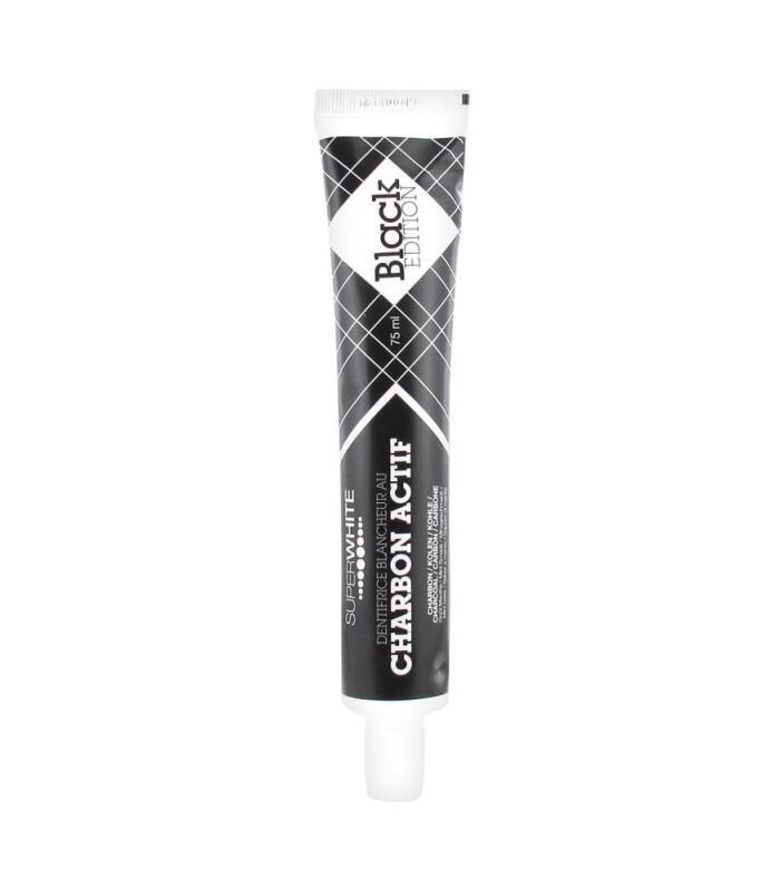 Levně Bělící zub.pasta SUPERWHITE s akt.uhlím 75ml Black