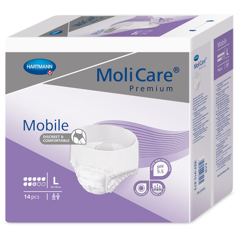 Levně Absorpční kalhotky MoliCare Mobile 8 kapek L