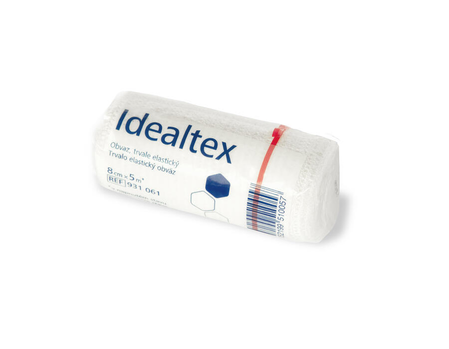 Levně Obinadlo elastické Idealtex 8 cm x 5 m