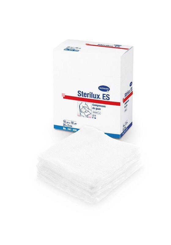 Levně Gáza kompresní Sterilux ES nesterilní 17vl.8vr. / 100 ks 10 x 10 cm