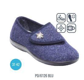 Levně Domácí zdravotní obuv PO/6126 BLU, Santé modrá 37 ženy