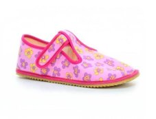 Dívčí barefoot papuče PINK FLOWER, Beda