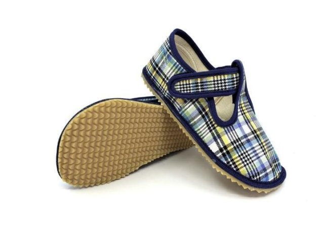 Chlapecké barefoot papuče BLUE STRIPES, Beda