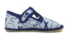 Chlapecké barefoot bačkůrky LETADLA,  Beda
