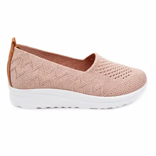 Dámské látkové mokasíny FRANCENE light pink, Looke