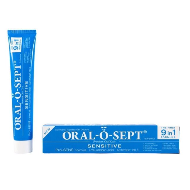 Sada na citlivé zuby OROXID sensitiv roztok + ORAL-O-SEPT SENSITIVE zubní pasta