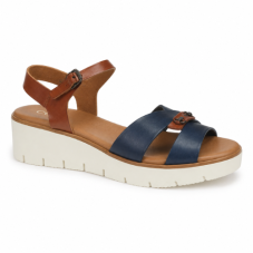 Dámské sandály 8032 hnědo-modré, Medistyle