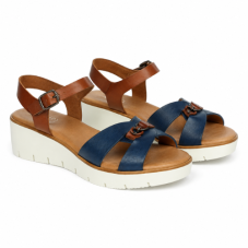 Dámské sandály 8032 hnědo-modré, Medistyle