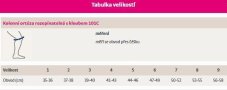 Kolenní ortéza s kloubem - rozepínatelná, typ 101C