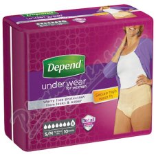 Depend Super Inkontinenční kalhotky s vyšším pasem pro ženy