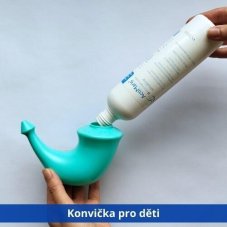 ActiMaris Sensitiv roztok 300 ml + Rhino Horn konvička na výplach nosu pro děti