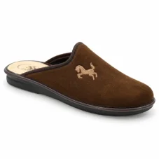 Pánské hřejivé pantofle LX/630 brown, Santé