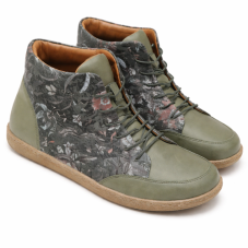 Dámská bare kotníková obuv 404490 Dark olive, KTR