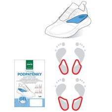 Gelové podpatěnky asymetrické Svorto 116
