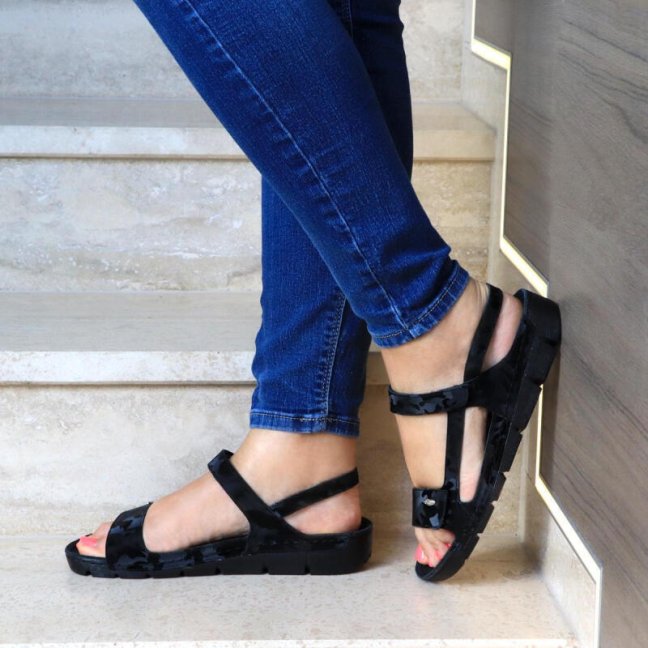 Dámské zdravotní sandály MIRI black camouflage, Batz