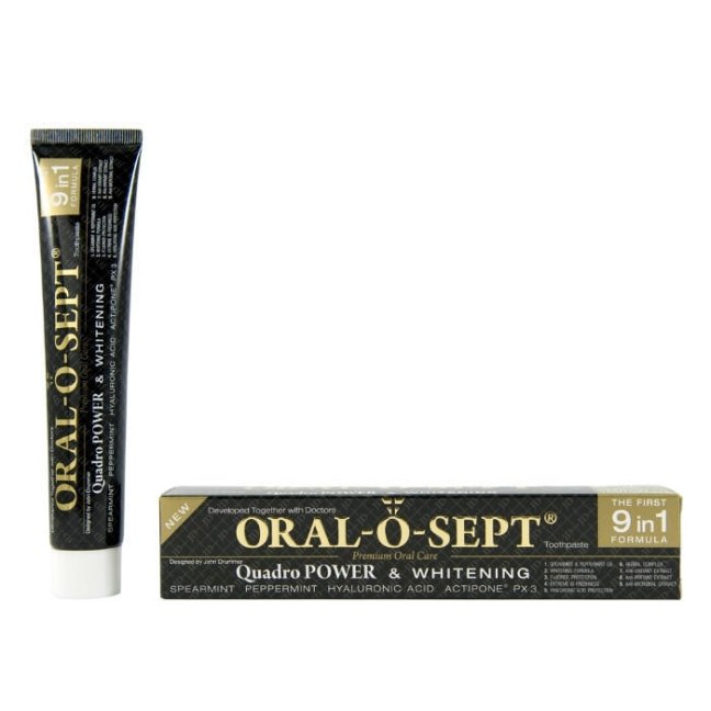 ORAL-O-SEPT zubní pasta QUADRO POWER WHITENING 75 ml