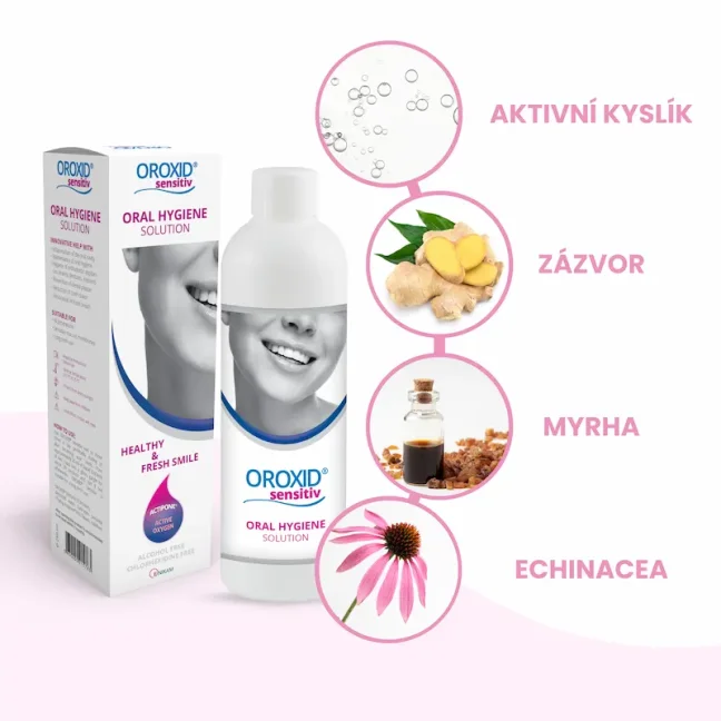 Sada na citlivé zuby OROXID sensitiv roztok + ORAL-O-SEPT SENSITIVE zubní pasta