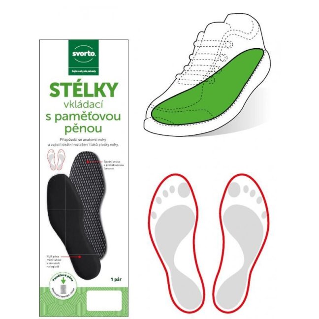Vložky do bot s paměťovou pěnou, Svorto 063