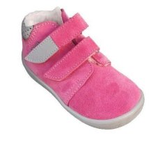 Dívčí zimní barefoot boty s kožíškem Rebecca - BEDA