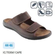 Pánské pantofle IC/753061 cafe, Santé