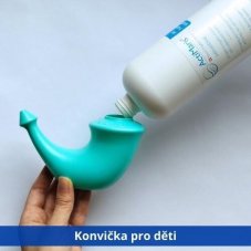 ActiMaris Sensitiv roztok 1000 ml + Rhino Horn konvička na výplach nosu pro děti