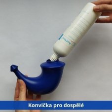 ActiMaris Sensitiv roztok 300 ml + Rhino Horn konvička na výplach nosu pro dospělé