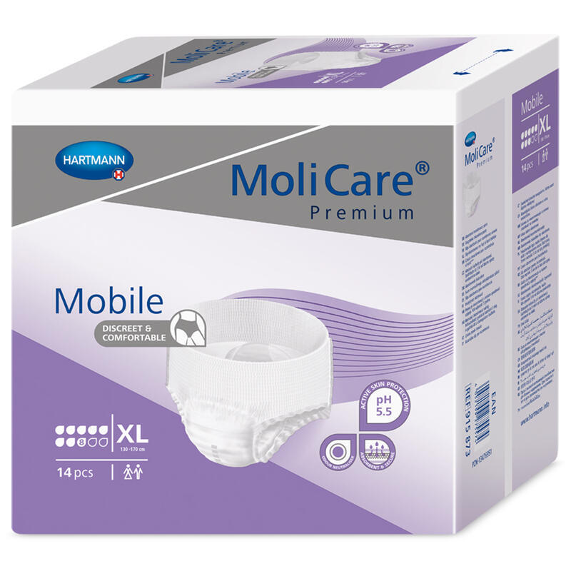 Levně Absorpční kalhotky MoliCare Mobile 8 kapek XL