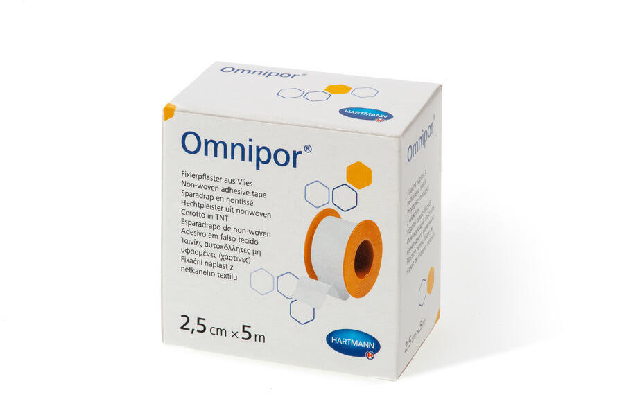 Levně Náplast fixační OMNIPOR z netkaného textilu 2,5 cm x 5 m