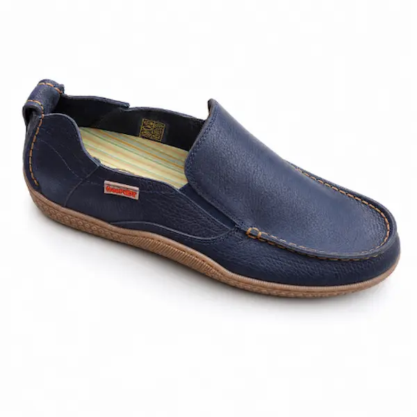 Levně Pánské mokasíny 215341 navy, Freefoot modrá 41 muži
