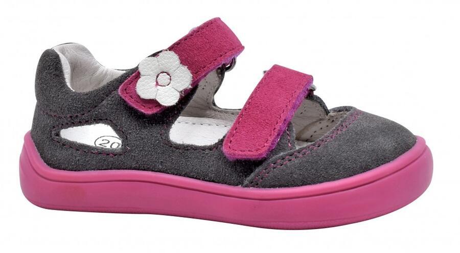 Levně Dívčí barefoot sandálky TERY FUXIA, Protetika fialová 30 dívky