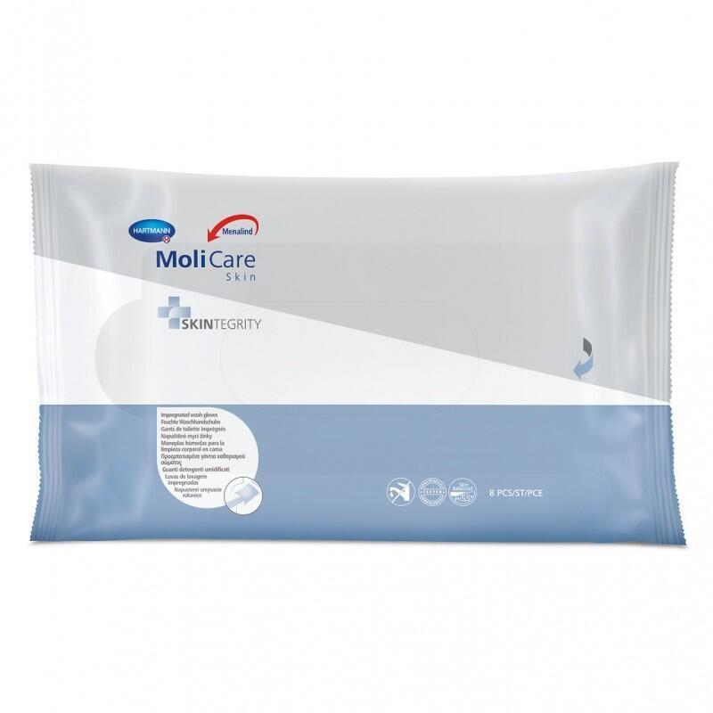 Levně MoliCare Skin Napuštěné Mycí žínky 8ks (Menalind)