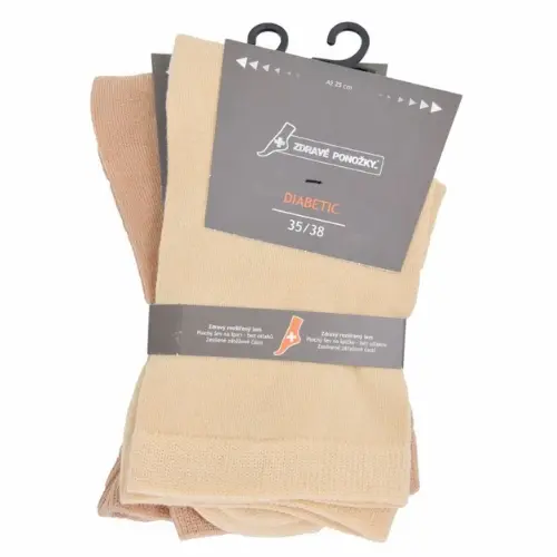 Levně Dia ponožky rozšířené 31121, Olet béžová unisex 35-38
