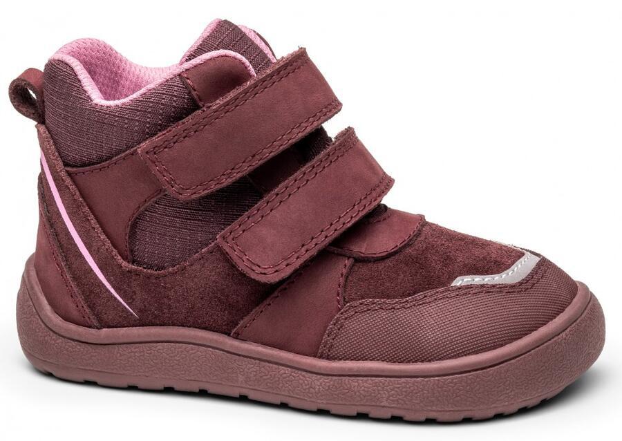 Levně Barefoot obuv BANET BORDO, Protetika vínová 23 dívky