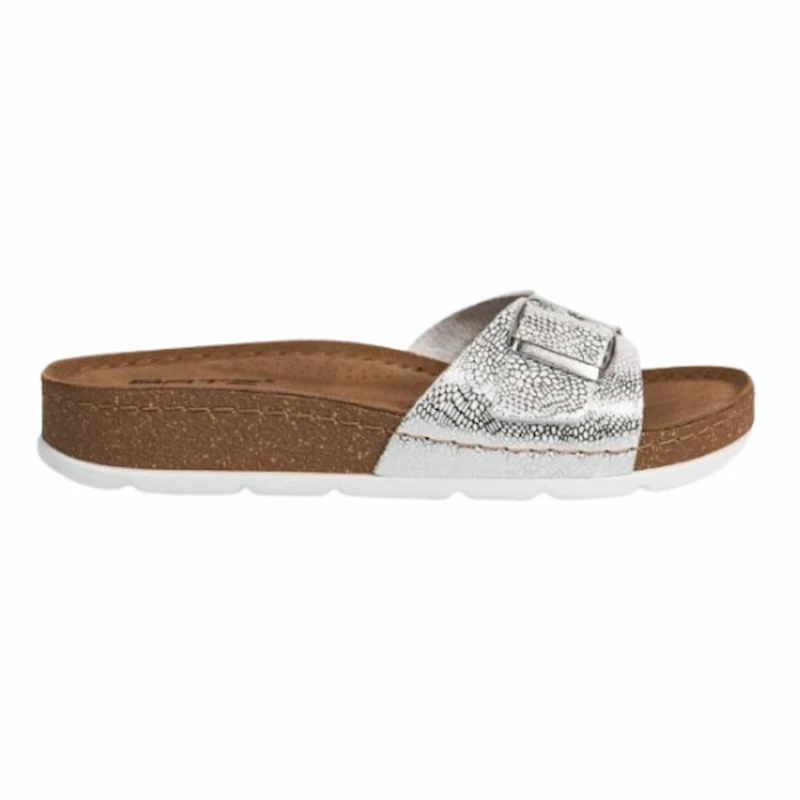 Levně Dámské pantofle IBIZA silver, Batz 38