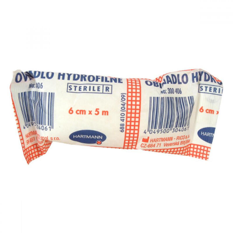 Levně Obinadlo hydrofilní pletené - sterilní 6 cm x 5 m
