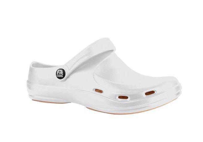 Levně Pracovní obuv Fit CLOG unisex bílá 40 unisex