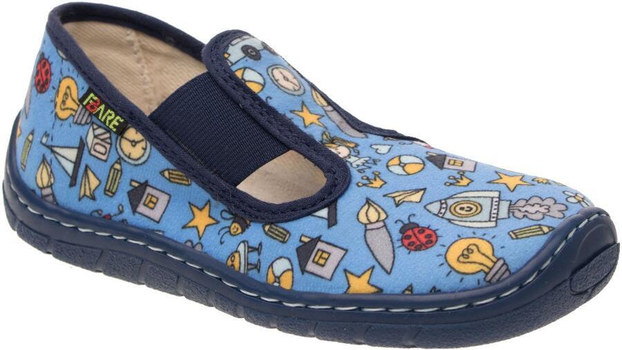 Levně Chlapecké barefoot papuče 5101404, Fare modrá 26 chlapci