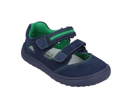 Levně Chlapecké barefoot sandály PADY navy, Protetika modrá 22 chlapci