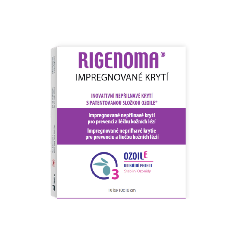 Levně RIGENOMA impregnované nepřilnavé krytí s OZOILE 10 ks
