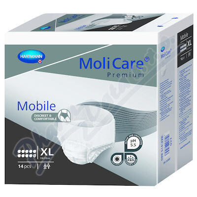 Levně Absorpční kalhotky MoliCare Mobile 10 kapek XL