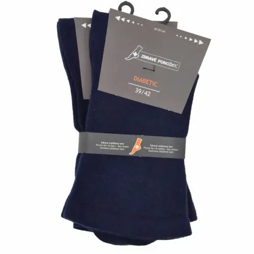 Levně Dia ponožky rozšířené 31123, Olet modrá unisex 35-38