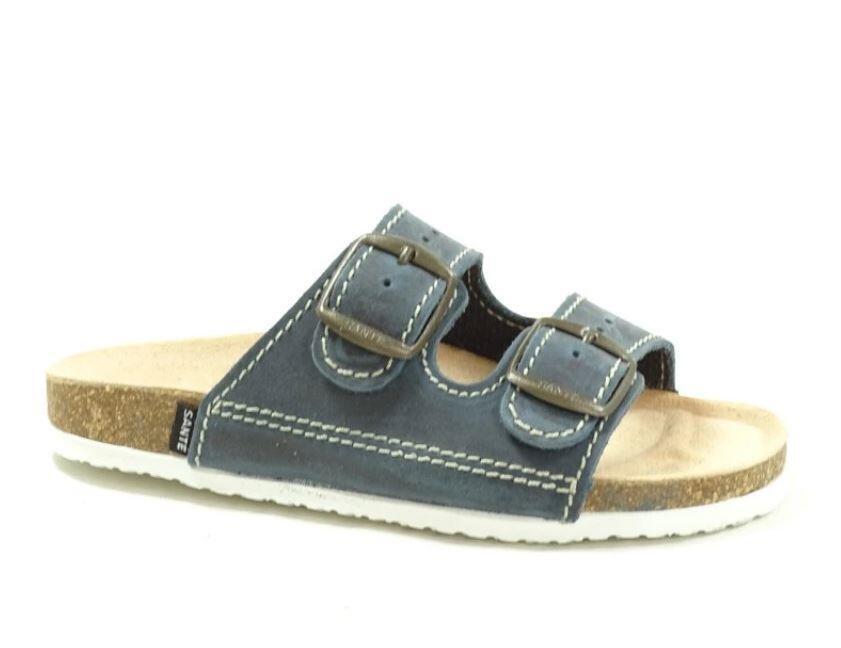 Levně Dětské pantofle D/203/82/BP, Santé modrá 35 unisex