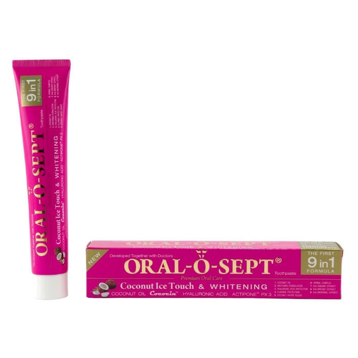 Levně ORAL-O-SEPT zubní pasta Coconut Ice Touch & WHITENING 75ml
