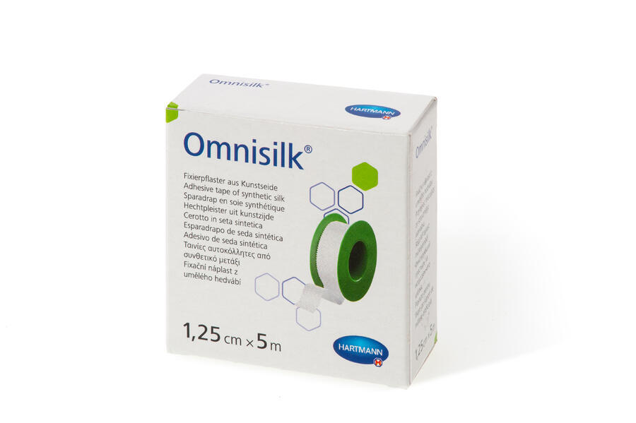 Levně Náplast fixační OMNISILK z bílého hedvábí 1,25 cm x 5 m