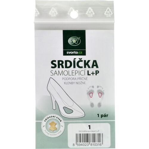 Levně Srdíčka do bot samolepicí Svorto 024 - béžová L+P 1